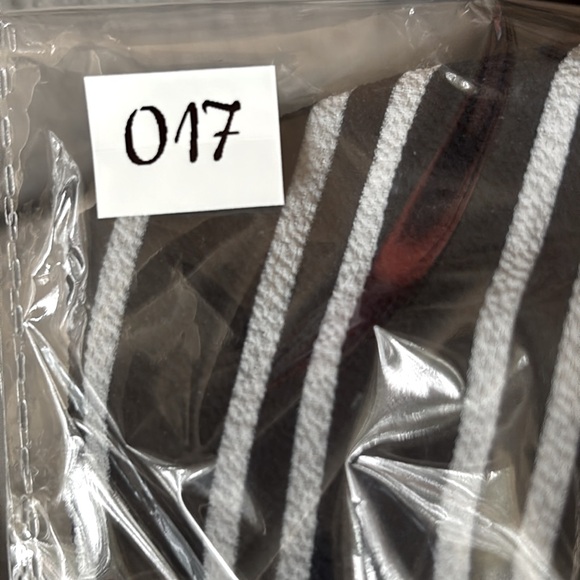 Fashion Nova Black and White Striped off shoulder Dress - Picture 7 of 7